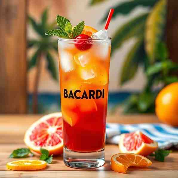 Bacardi Rum Punch - Grenadian Tropical Cocktail Recipe